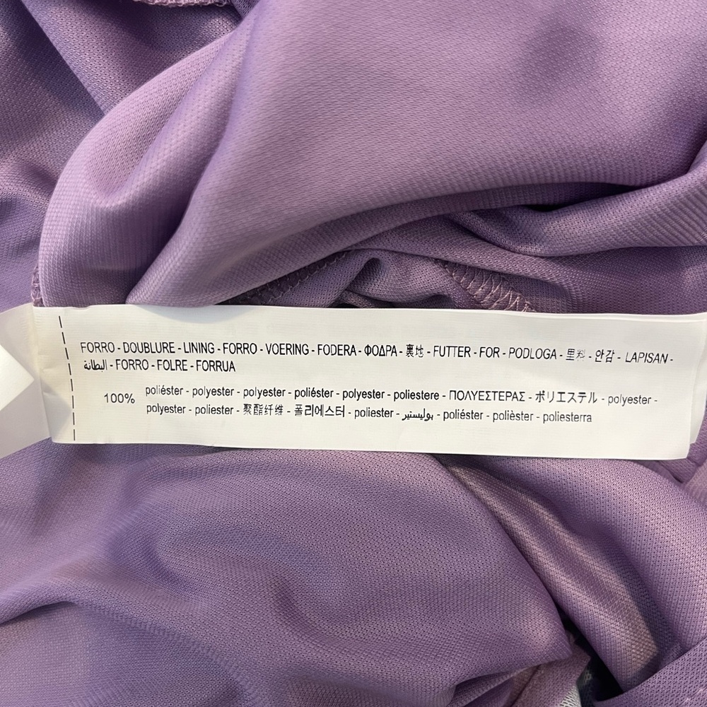 Zara Purple Marble Print Halter Midi Dress Size Large - Picture 8 of 8